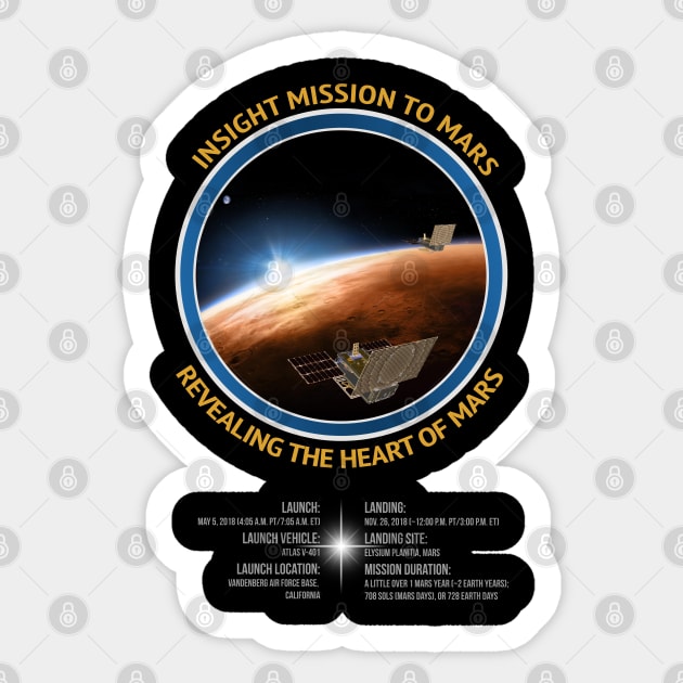 Mission to Mars NASA Space CubeSat Tour Shirt Christmas Gift Sticker by stearman